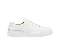 Hugo Boss Mens Gary Leather Tennis Trainers - White - White - 6 UK