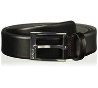 Hugo Boss Men's Gellot Grainy Leather Belt, Black, 36