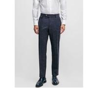 BOSS Men's H-Genius Slim-Fit Trousers - Navy - Size: 32