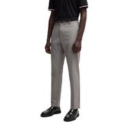 Hugo Boss Mens H-Kane Trousers in Grey Cotton - Size 32W/32L