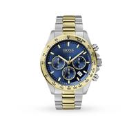 Hugo Boss HB1513767 Hero Sport Lux Mens Two-Tone Chrono Watch + Gift Bag