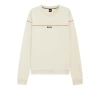 Hugo Boss Mens Iconic Crew Neck Sweatshirt - White - M - White - 100% Cotton