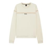Hugo Boss Mens Iconic Crew Neck Sweatshirt - White - S - White - 100% Cotton