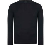 Hugo Boss Men's Jumper Botto Knit Crew Neck Logo Branded Classic Top in Black