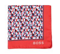 Hugo Boss Mens Logo Pocket Square - Red - One Size - Red
