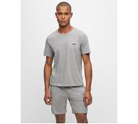 Hugo Boss Men's Mix & Match Embroidered Logo T-Shirt - Grey - Size: 42