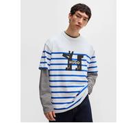 Hugo Boss Men's Nolastripe Dog Logo T-Shirt - White
