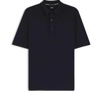 Hugo Boss Mens Polo Shirt BOSS H Nolano Virgin Wool Knit Polo in Dark Blue
