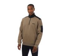 Hugo Boss Mens Quarter Zip Sweatshirt - Green - XL - Green