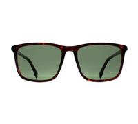 Hugo Boss Men's Rectangle Havana Green BOSS 1434/S in Brown Hugo Boss Brown One Size
