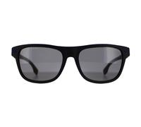 Hugo Boss Men's Rectangle Matte Black Blue Grey Polarized BOSS 1322/S Hugo Boss Black One Size