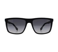 Hugo Boss Men's Rectangle Matte Black Dark Grey Gradient BOSS 1699/S Hugo Boss Black One Size