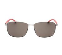 Hugo Boss Mens Rectangle Sunglasses - Dark Ruthenium/Grey - One Size - 100% Mixed