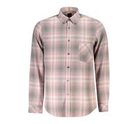 Hugo Boss Mens Regular Fit Check Cotton Shirt - Light Pink - Size X-Small