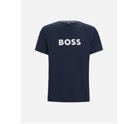 Boss Logo Print T-Shirt - Blue blue Medium
