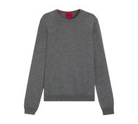 Hugo Boss Mens San Cedric-M1 Crew Neck Sweatshirt - Grey - XXL - Grey - 100% Virgin Wool