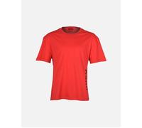 Hugo Boss Men's Side Logo Relaxed-Fit Beach T-Shirt, Red - Size: 36