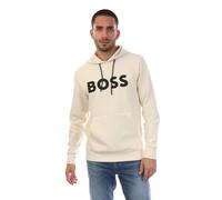Hugo Boss Mens Soody Hoodie - White - White - L - 80% Cotton/15% Polyester/5% Elastane