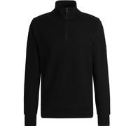 Hugo Boss Mens Sweatshirt BOSS H Sidney Mercerised 1/4 Zip Jumper in Black