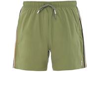 Hugo Boss Mens Swim Shorts BOSS Iconic Signature Stripe Logo Shorts in Green