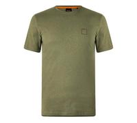 Hugo Boss Mens T-Shirt BOSS Tales Crew Neck Short Sleeved Cotton Tee in Khaki