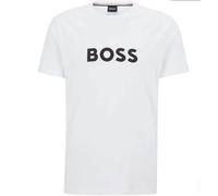 Hugo Boss Mens T-Shirt BOSS UV Protection UPF 50 Cotton Crew Neck Tee in White