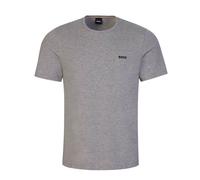 Hugo Boss Mens T-Shirt Mix & Match Logo Branded Thin Cotton Tee in Grey