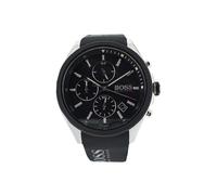 Hugo Boss Men's Watch Black Rubber Strap Dial Chronograph Velocity 1513716