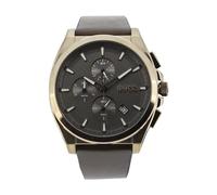 Hugo Boss Men's Watch Brown Leather Strap Grey Chronograph Grandmaster 1513882