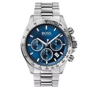 HUGO BOSS Mens Watch Hero HB1513755 Blue Dial Silver Stainless Steel Watch.