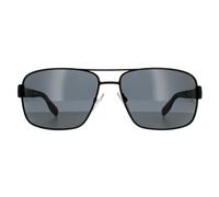 Hugo Boss Men's Wrap Matt Black Grey Polarized Sunglasses Hugo Boss Black One Size