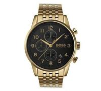 Hugo Boss Navigator 1513531 Men's Chronograph Watch - 44mm Black Dial Steel Bracelet
