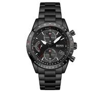 Hugo Boss Pilot Edition Chronograph HB1513854 Men's Watch - 44mm Black Dial Black Stainless Steel Bracelet