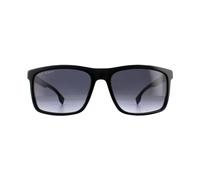 Hugo Boss Rectangle Mens Black Grey Sunglasses - One Size