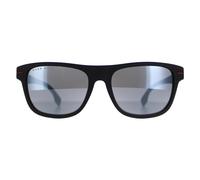 Hugo Boss Rectangle Mens Matte Black Red Silver Mirror 1322/S - One Size