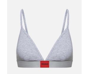 Hugo Boss Red Logo Label Triangle Bra in Grey Uk S brand New Bralette