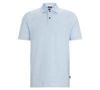 Hugo Boss Regular Fit Cotton Linen Polo Shirt Pastel Blue 50511600