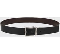 Hugo Boss Reversible Grained and Smooth Leather Belt with Engraved Logo - Size: 95 - male