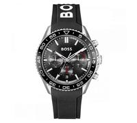 Hugo Boss Runner 1514141 Men's Chronograph Watch - 44mm Black Dial Rubber Strap