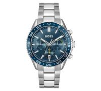 Hugo Boss Runner 1514143 Men's Chronograph Watch - 44mm Navy Dial Stainless Steel Bracelet