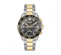 Hugo Boss Runner 1514144 Men's Chronograph Watch - 43mm Grey Dial Two-Tone Bracelet