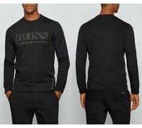 BOSS Mens Salbo Iconic Slim Fit Sweatshirt, Black Jumper BLACK L