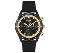 Hugo Boss Santiago 1513935 Men's Watch - 44mm Black Dial Leather