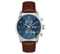 Hugo Boss Santiago 1513940 Men's Watch - 44mm Navy Dial Leather Strap