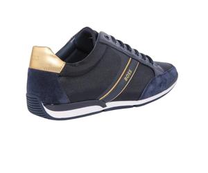 HUGO BOSS Saturn Lowp MX Men's Sneakers UK 12 EU 46 - Dark Blue(Box Damage), New