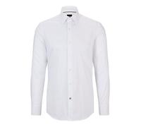 Boss Hank Kent Long Sleeve Shirt White 42 Men