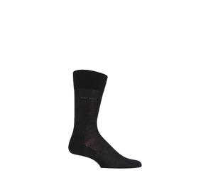 Hugo Boss Socks Mens "George" 100% Mercerised Cotton in Plain Black- 1 Pair Pack
