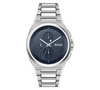 Hugo Boss Steer 1514048 Men's Chronograph Watch - 44mm Blue Dial Stainless Steel