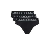 Hugo Boss Stretch Cotton Briefs Pack of 3 - Black