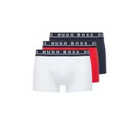Hugo Boss Stretch Cotton Trunks, Pack of 3 - Boxer Shorts, Red/White/Blue 981